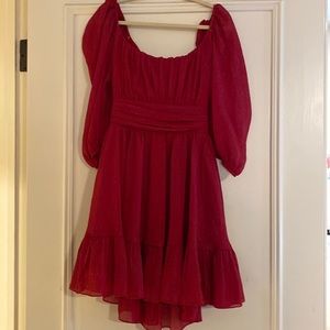Lucy in the Sky Red Flare Dress
